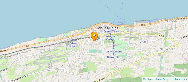 localisation de l'entreprise COPROPRIETE LE BENNEVY  EVIAN-LES-BAINS