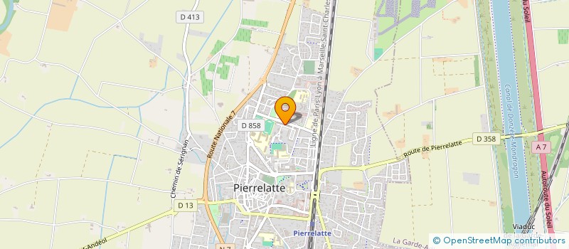 localisation de l'entreprise COPROPRIETE LE BERLIOZ  PIERRELATTE