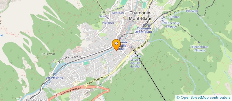 localisation de l'entreprise COPROPRIETE LE BETTY à CHAMONIX-MONT-BLANC