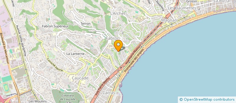 localisation de l'entreprise COPROPRIETE LE CALME à NICE