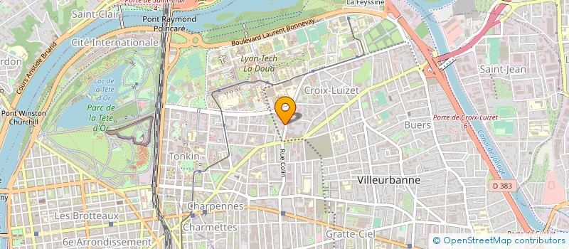 localisation de l'entreprise COPROPRIETE LE CANTER  VILLEURBANNE