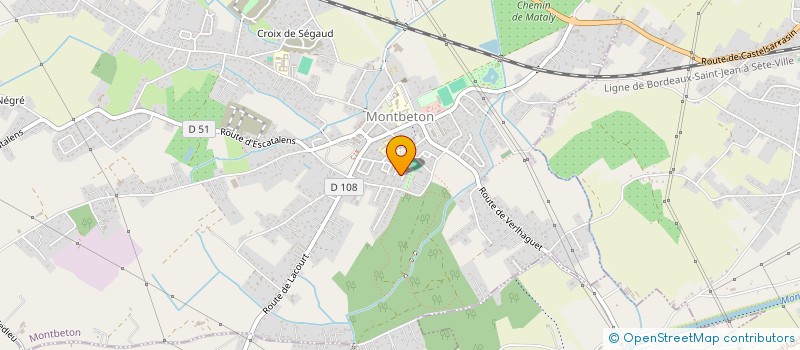 localisation de l'entreprise COPROPRIETE LE CARRE D'OLYMPE  MONTBETON