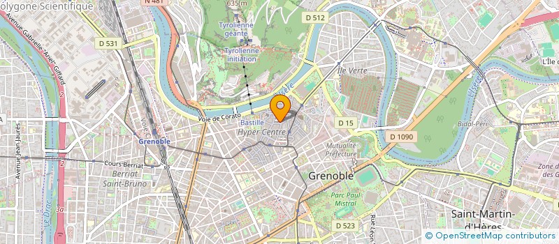 localisation de l'entreprise COPROPRIETE LE CARRE DES CLERCS  GRENOBLE