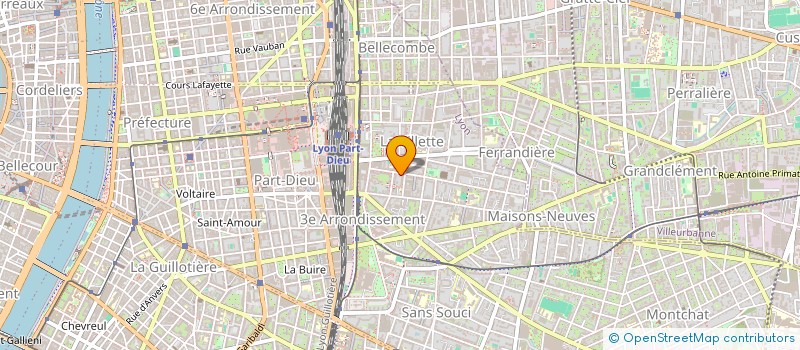 localisation de l'entreprise COPROPRIETE LE CASTELLANE  LYON