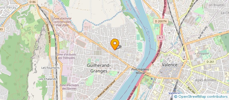 localisation de l'entreprise COPROPRIETE LE CASTOR  GUILHERAND-GRANGES