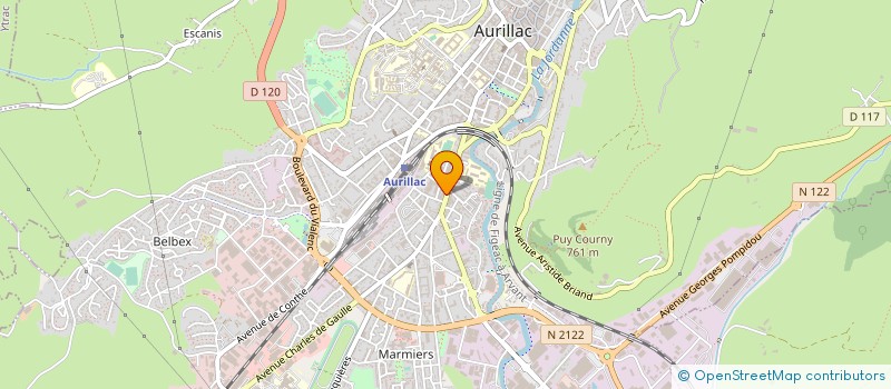 localisation de l'entreprise COPROPRIETE LE CAYLA à AURILLAC