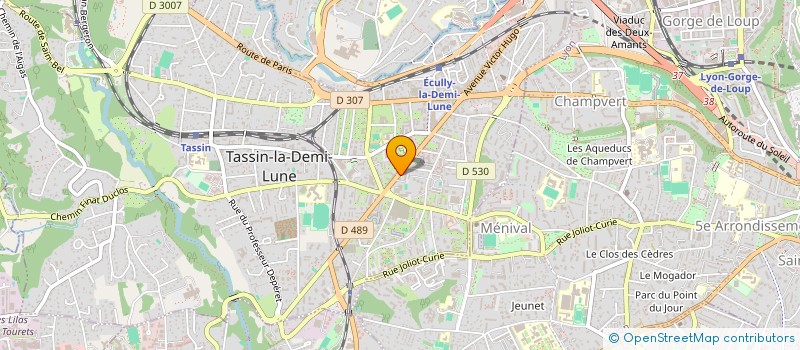 localisation de l'entreprise COPROPRIETE LE CEDRE BLEU  TASSIN-LA-DEMI-LUNE