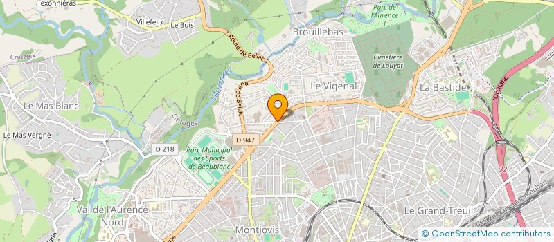 localisation de l'entreprise COPROPRIETE LE CEDRE BLEU à LIMOGES
