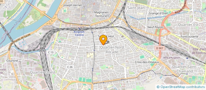 localisation de l'entreprise COPROPRIETE LE CENTRAL  AVIGNON