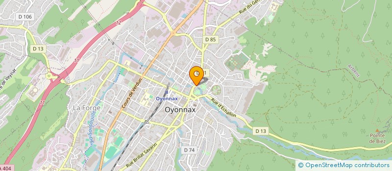 localisation de l'entreprise COPROPRIETE LE CENTRE  OYONNAX