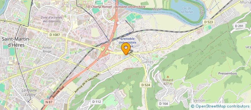 localisation de l'entreprise COPROPRIETE LE CHAMANDIER  GIERES