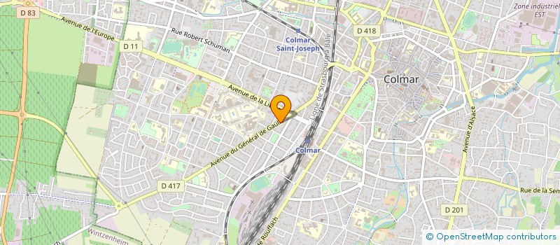 localisation de l'entreprise COPROPRIETE LE CHAMBORD  COLMAR