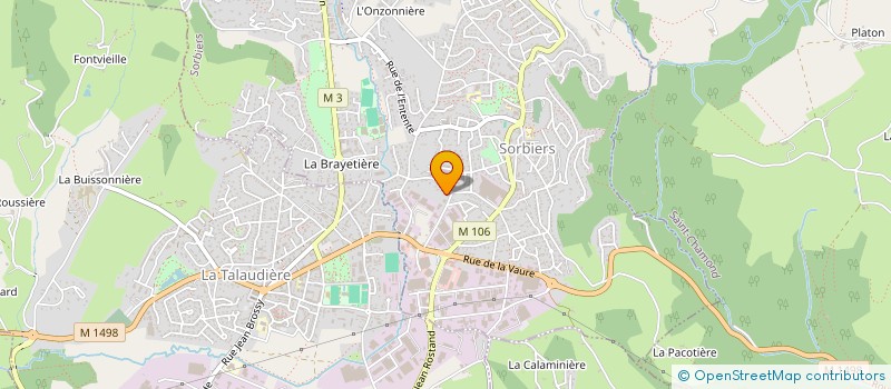 localisation de l'entreprise COPROPRIETE LE CHAMP BLANC  SORBIERS