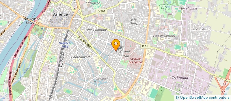 localisation de l'entreprise COPROPRIETE LE CHANTECLER  VALENCE