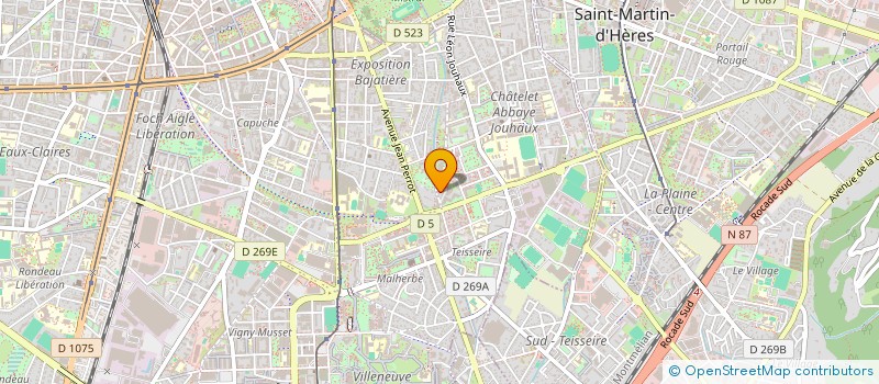 localisation de l'entreprise COPROPRIETE LE CHAPITRE  GRENOBLE