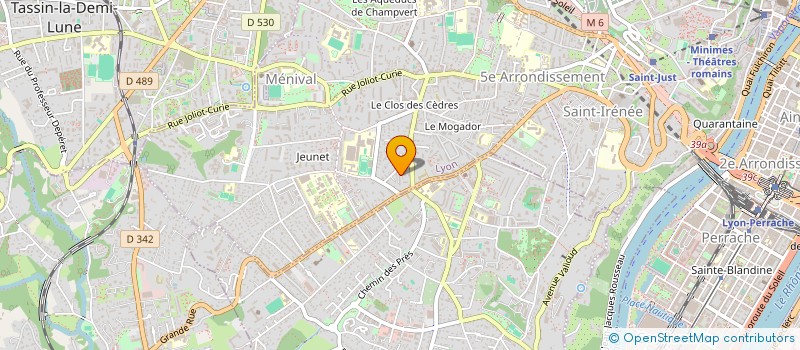 localisation de l'entreprise COPROPRIETE LE CHARCOT GENIN  LYON