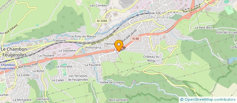 localisation de l'entreprise COPROPRIETE LE CHATEAU DU DIABLE  LA RICAMARIE