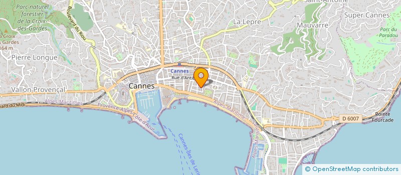 localisation de l'entreprise COPROPRIETE LE CHATEAUVERT  CANNES