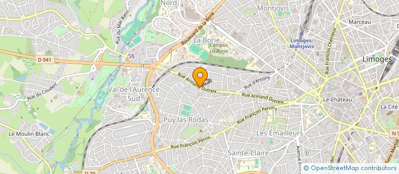 localisation de l'entreprise COPROPRIETE LE CHOISEUL à LIMOGES