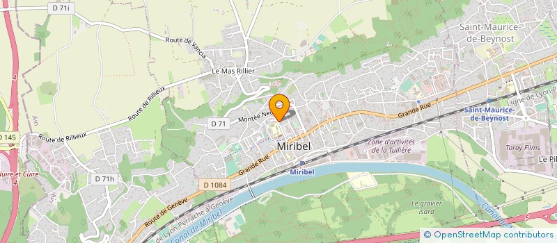 localisation de l'entreprise COPROPRIETE LE CLOS BUISSONNIER à MIRIBEL