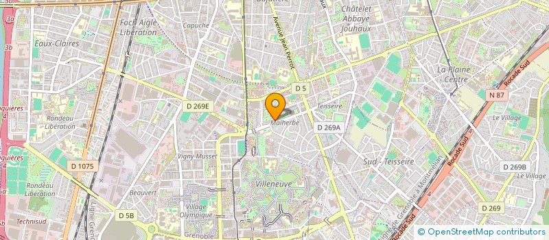 localisation de l'entreprise COPROPRIETE LE CLOS DE ROCHEPLEINE T  GRENOBLE