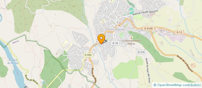 localisation de l'entreprise COPROPRIETE LE CLOS DES 4 REINES  FORCALQUIER