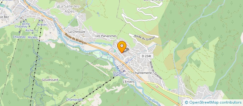 localisation de l'entreprise COPROPRIETE LE CLOS DU BERGER  SAINT-CHAFFREY