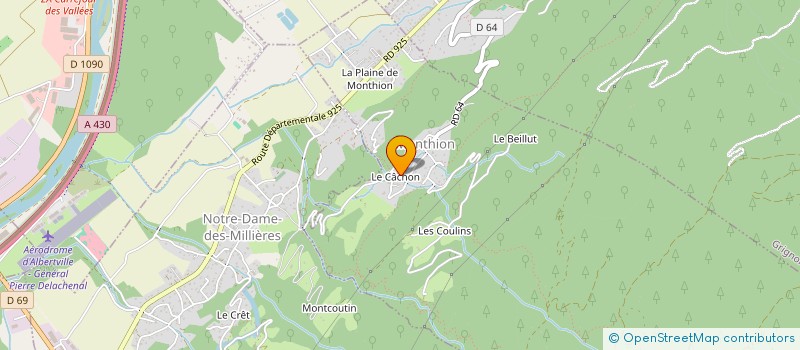 localisation de l'entreprise COPROPRIETE LE CLOS MONT JOVET à ALBERTVILLE