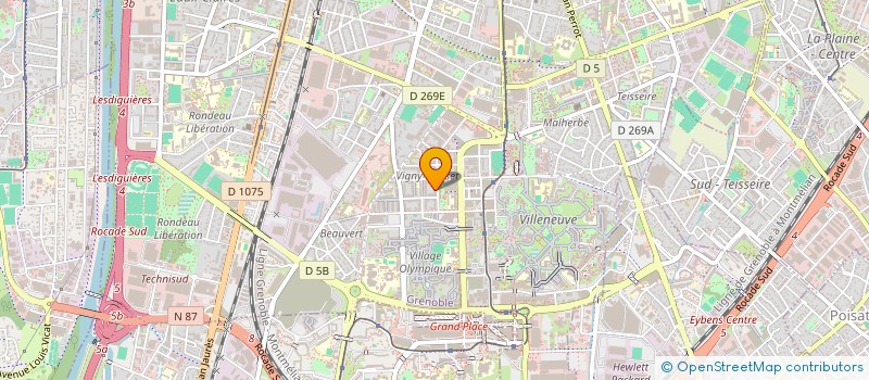 localisation de l'entreprise COPROPRIETE LE CLOS SAINTE MATHILDE  GRENOBLE