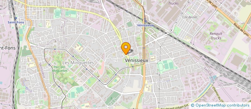 localisation de l'entreprise COPROPRIETE LE COEUR DU BOURG  VENISSIEUX