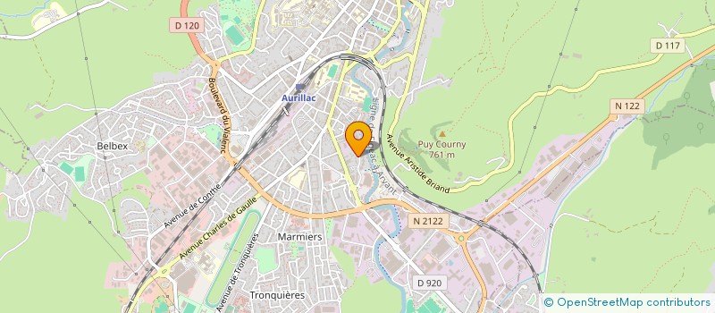 localisation de l'entreprise COPROPRIETE LE COISSY à AURILLAC