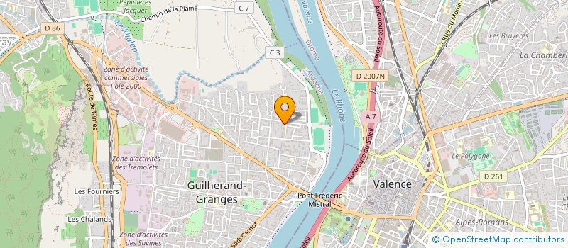 localisation de l'entreprise COPROPRIETE LE CRUSSOL  GUILHERAND-GRANGES