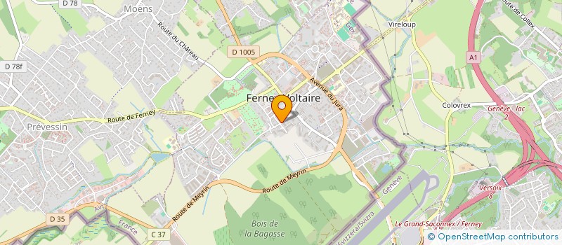 localisation de l'entreprise COPROPRIETE LE DAUPHIN  FERNEY-VOLTAIRE
