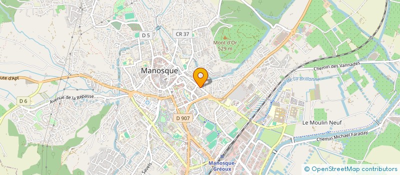 localisation de l'entreprise COPROPRIETE LE DAUPHIN à MANOSQUE