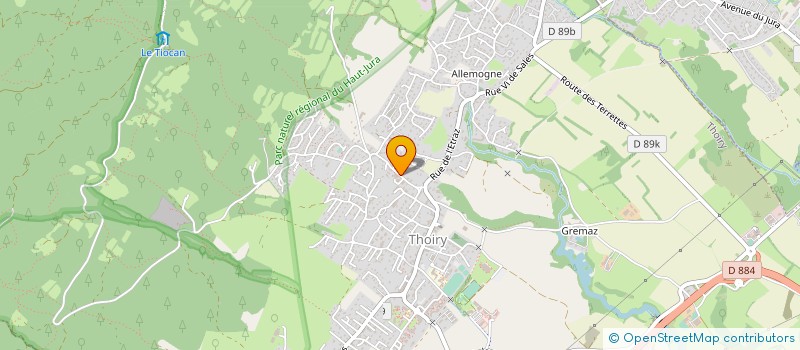 localisation de l'entreprise COPROPRIETE LE DOMAINE DES CEDRES  THOIRY