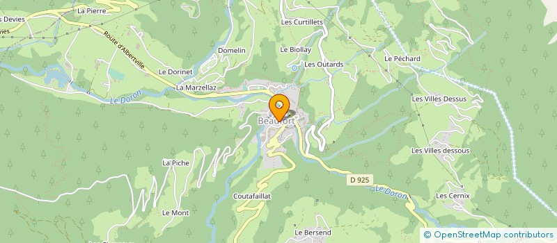 localisation de l'entreprise COPROPRIETE LE DORON  BEAUFORT