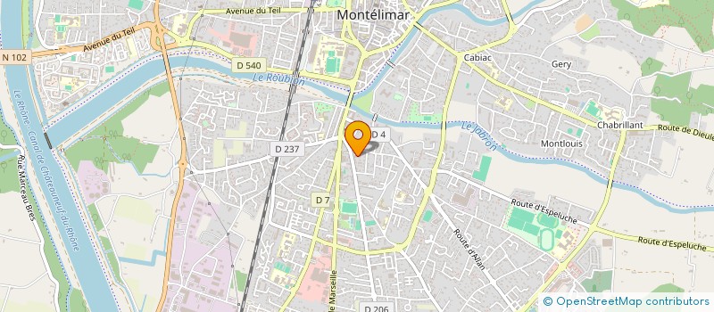 localisation de l'entreprise COPROPRIETE LE FAUBOURG 1  MONTELIMAR