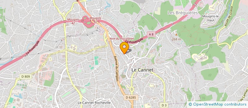 localisation de l'entreprise COPROPRIETE LE FLORENCE à LE CANNET