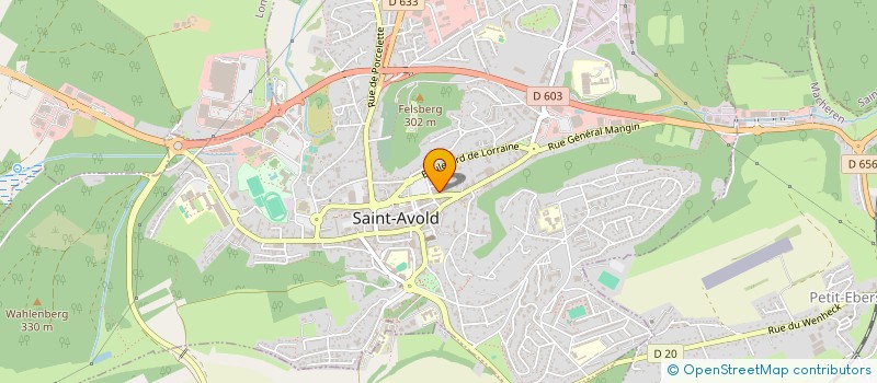 localisation de l'entreprise COPROPRIETE LE FORUM  SAINT-AVOLD