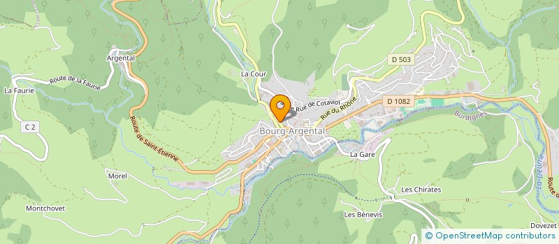 localisation de l'entreprise COPROPRIETE LE FRANCE  BOURG-ARGENTAL