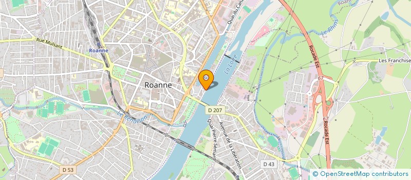 localisation de l'entreprise COPROPRIETE LE FRONT DE LOIRE  ROANNE