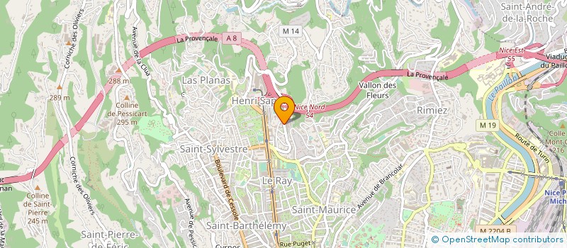 localisation de l'entreprise COPROPRIETE LE GAIRAUT à NICE