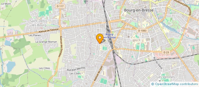 localisation de l'entreprise COPROPRIETE LE GRAND CHAMP  BOURG-EN-BRESSE