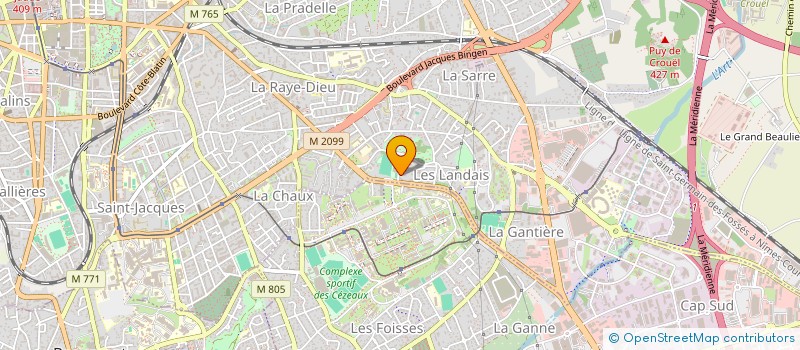 localisation de l'entreprise COPROPRIETE LE GRAND SUD  CLERMONT-FERRAND