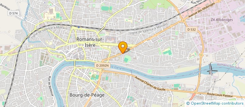 localisation de l'entreprise COPROPRIETE LE GRAND SUD  ROMANS-SUR-ISERE