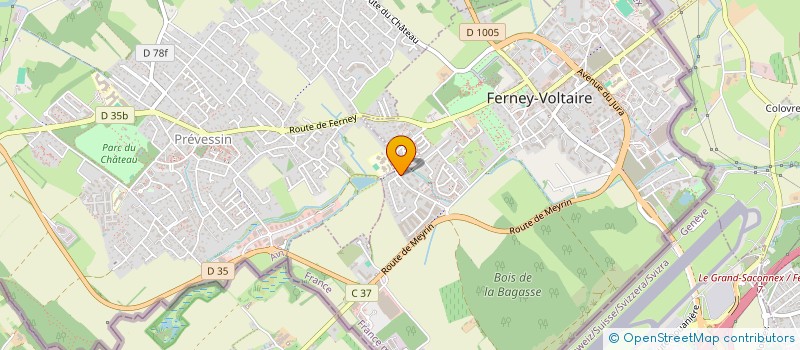 localisation de l'entreprise COPROPRIETE LE HAMEAU DE VOLTAIRE à FERNEY-VOLTAIRE