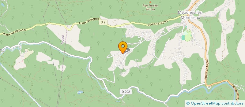 localisation de l'entreprise COPROPRIETE LE HAMEAU DES PINS à FORCALQUEIRET