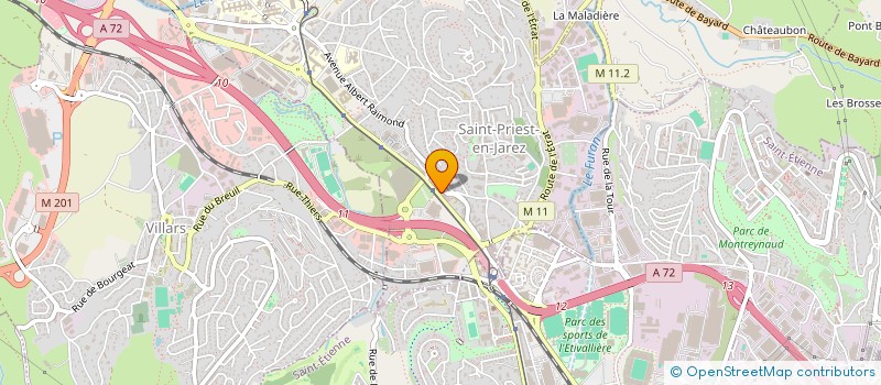 localisation de l'entreprise COPROPRIETE LE JARDIN DES ARTS  SAINT-PRIEST-EN-JAREZ