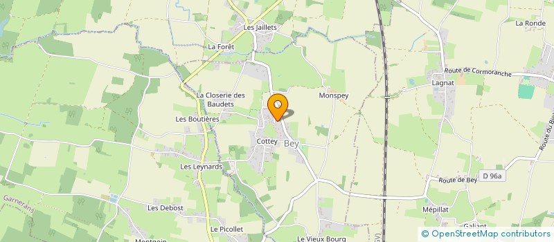 localisation de l'entreprise COPROPRIETE LE JOUVANCY A-B à PONT-DE-VEYLE