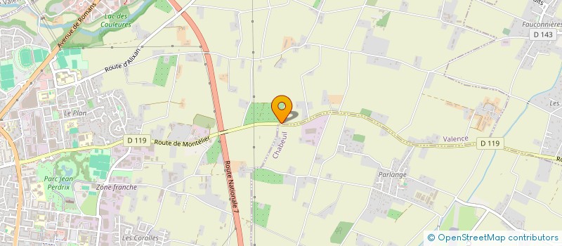 localisation de l'entreprise COPROPRIETE LE LAC  VALENCE